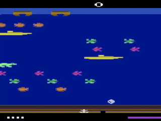 Frogger II: Threeedeep title screen for Atari 2600